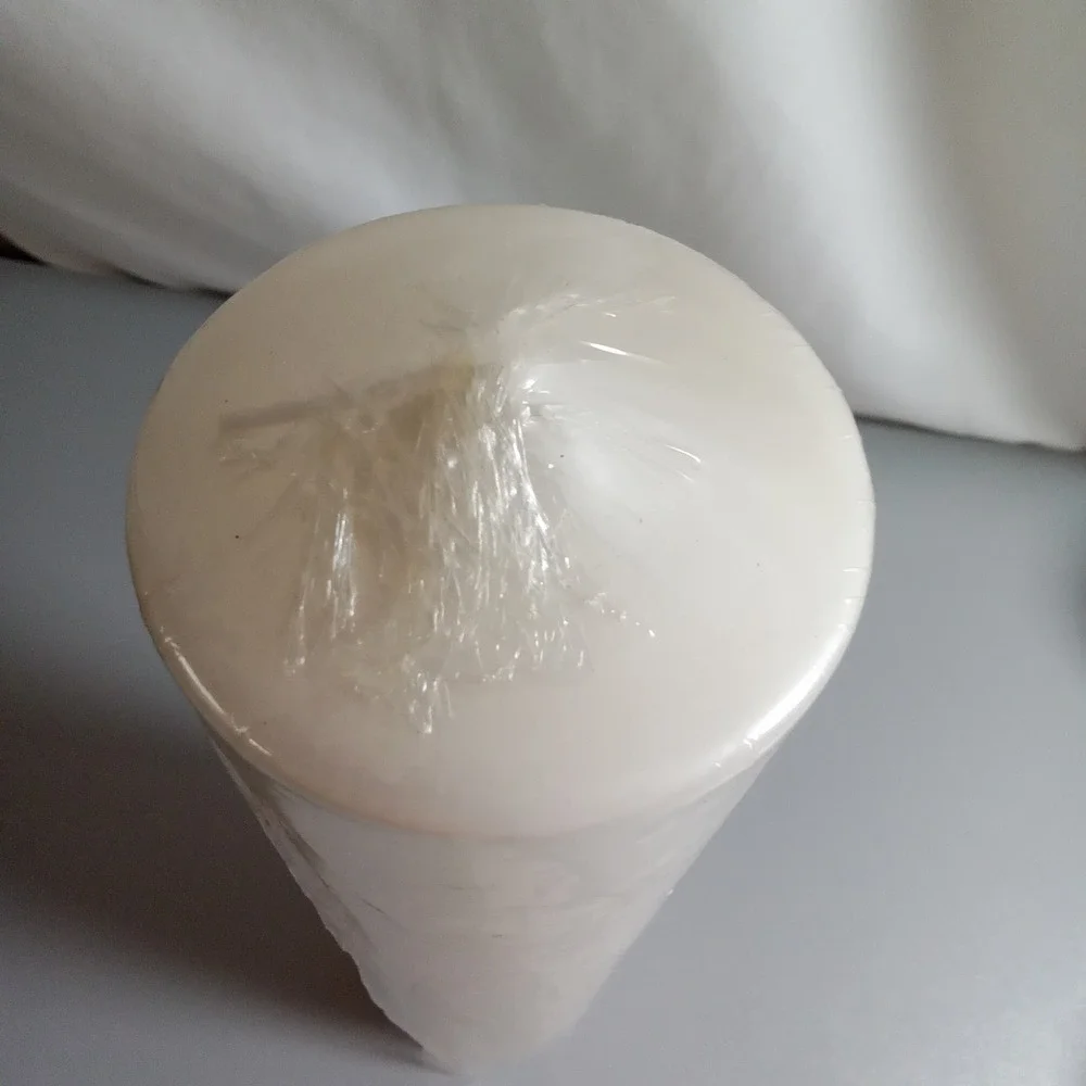 Patrician Ivory White Pillar Candle 12 Inch Tall Unscented Classic Home Decor